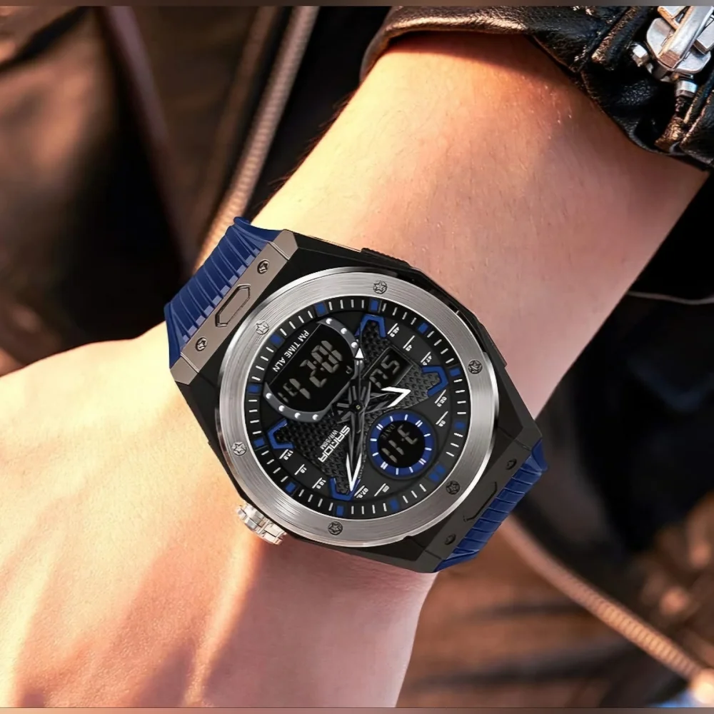 Men's Waterproof Tactical Stainless Steel Watch 5 ATM